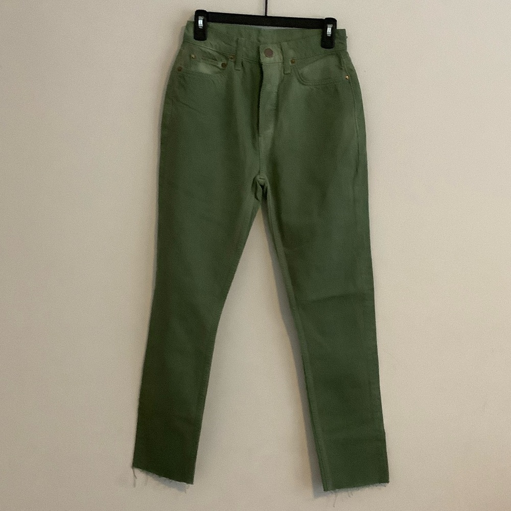 Re/Done Olive Ankle Jeans